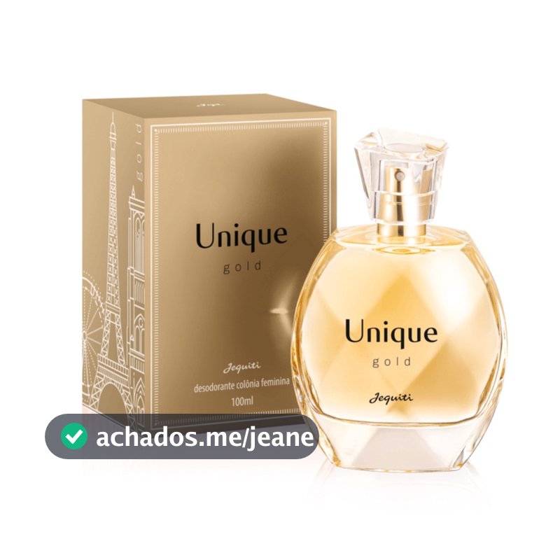 Desodorante Colônia Feminina Unique Gold 100ml - Jequiti