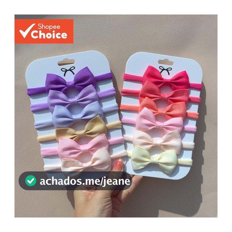 Tiara Com Laço Para Bebês Meninas , Fita De Gorgorão De Cor Sólida , Acessórios Cabelo E Crianças Pequenas