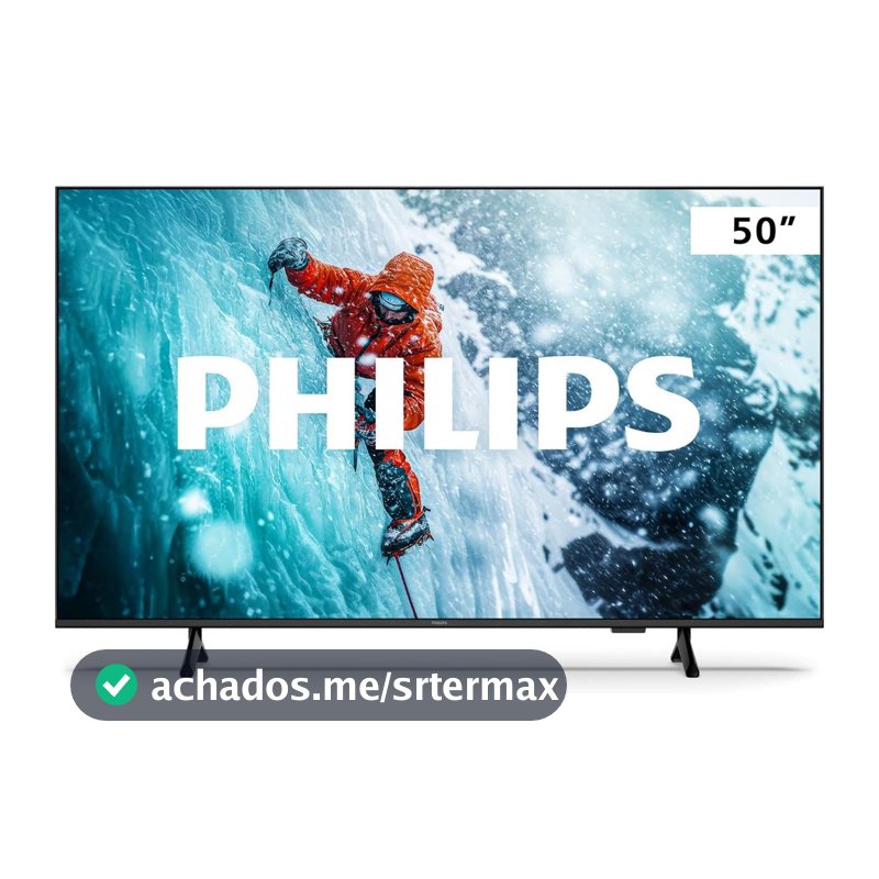 Smart TV 50" Philips 4K 50PUG7300 Bluetooth HDR Dolby Atmos HDMI USB Wi-Fi