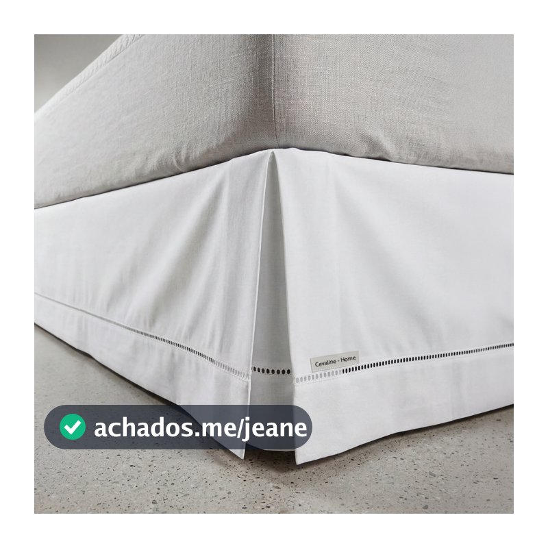 Saia Para Cama Box Casal Ponto Palito Luxuosa Toque Super Macio Decoração Quarto Elegante Moderno