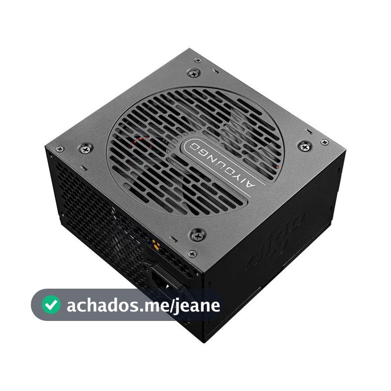 Fonte Aigo Darkflash AT550, 550W, 80 Plus Bronze, Preto, AG-AT550-BK