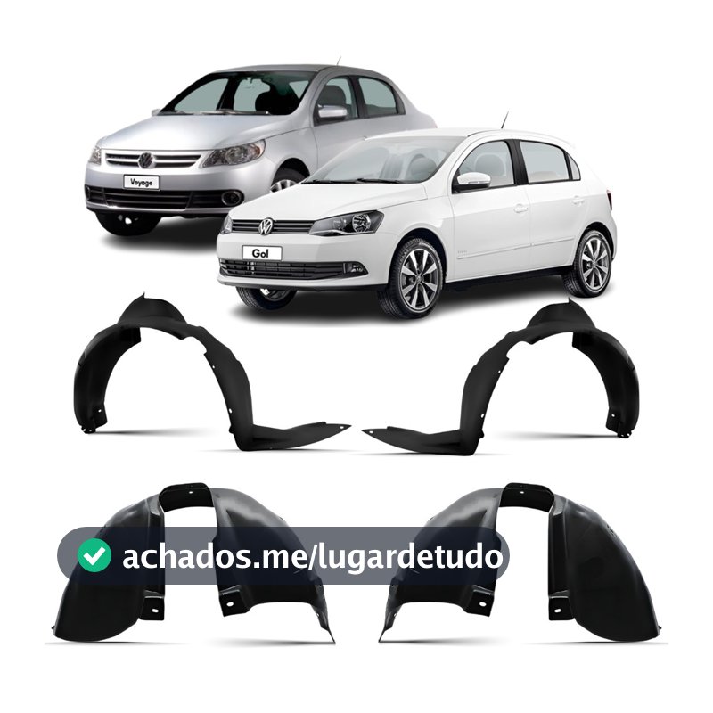Kit Parabarro Dianteiro + Traseiro Gol G5 A G7 2009 2010 2011 2012 2013 2014 2015 2016 2017 2018 a 2023 1ª Linha Novo