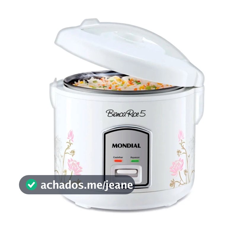 Panela elétrica de arroz 5 xícaras Bianca Rice - NPE-05-5X - Mondial
