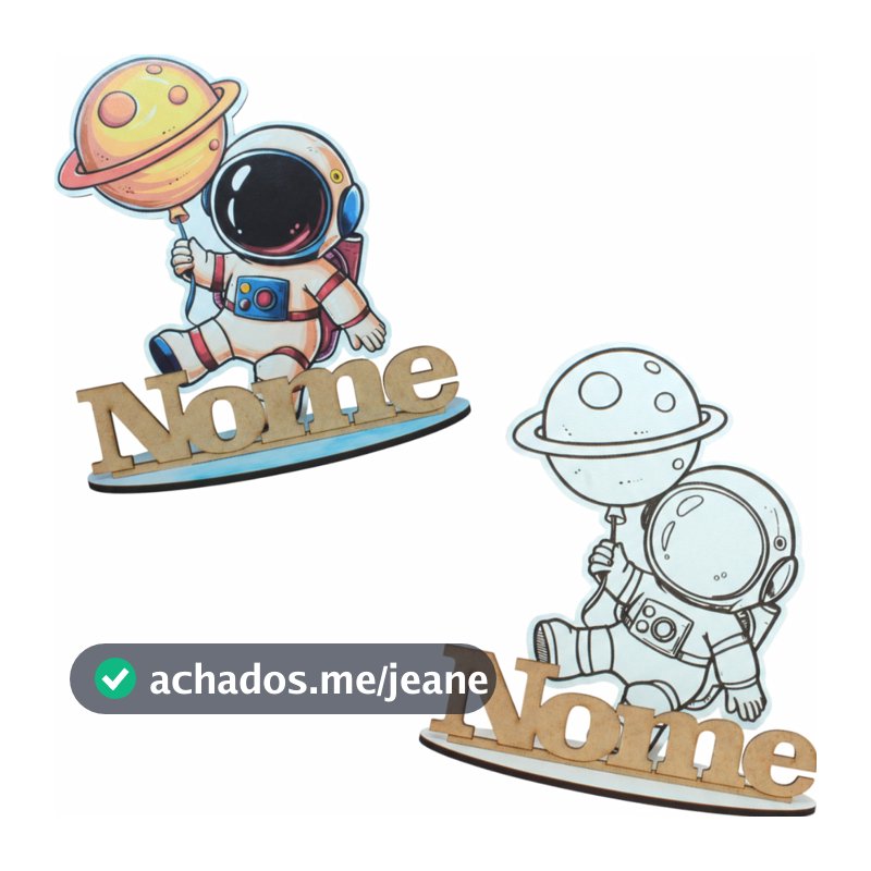 kit 12 Centros Mesa Astronauta Personalizado Lembranças Festa