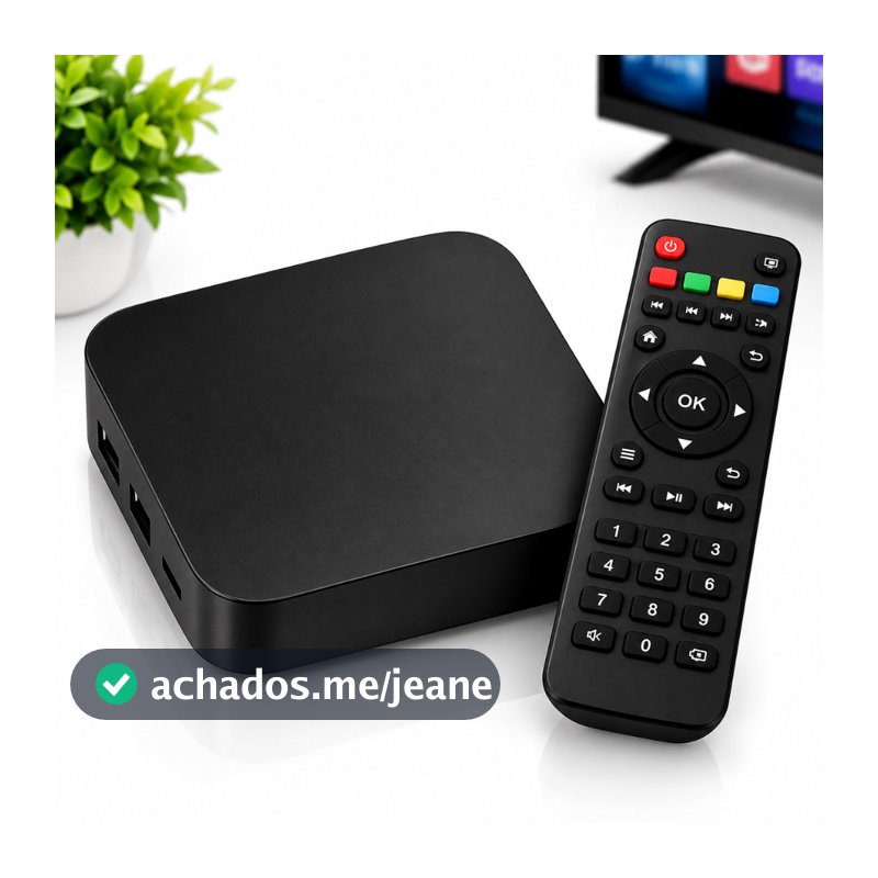 Tv-bo-x aparelho 4k para trasnforma sua tv em smart inteligente
