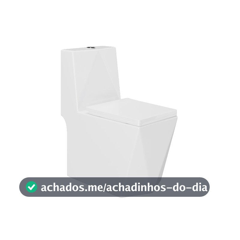 Vaso Sanitário Monobloco Cerâmica Modelo Diamante - VAB0005 Tubrax