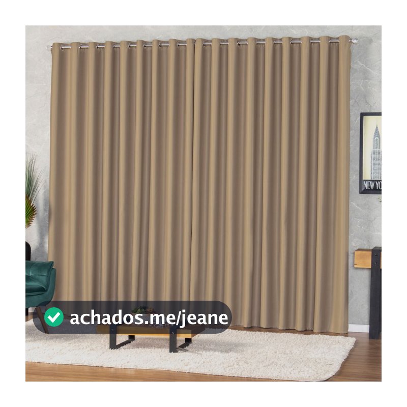 Cortina Para Sala e Quarto Blecaute Blackout Corta Luz Tecido Premium