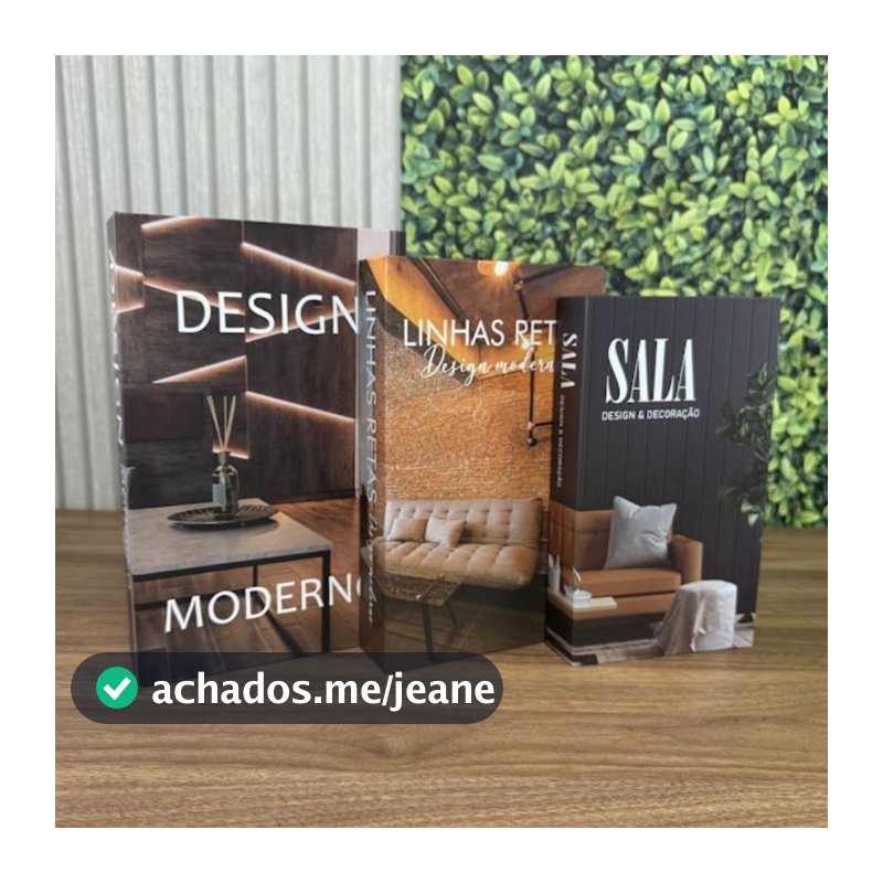 Conjunto de Caixa Livro Decorativa Organizadora Para Joias e Documentos 3pcs Papel