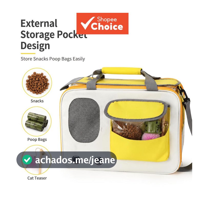 Bolsa Transportadora Para Animais De Estimação , Mochila Portátil De Viagem , Bolso De Armazenamento , Janela De Malha R
