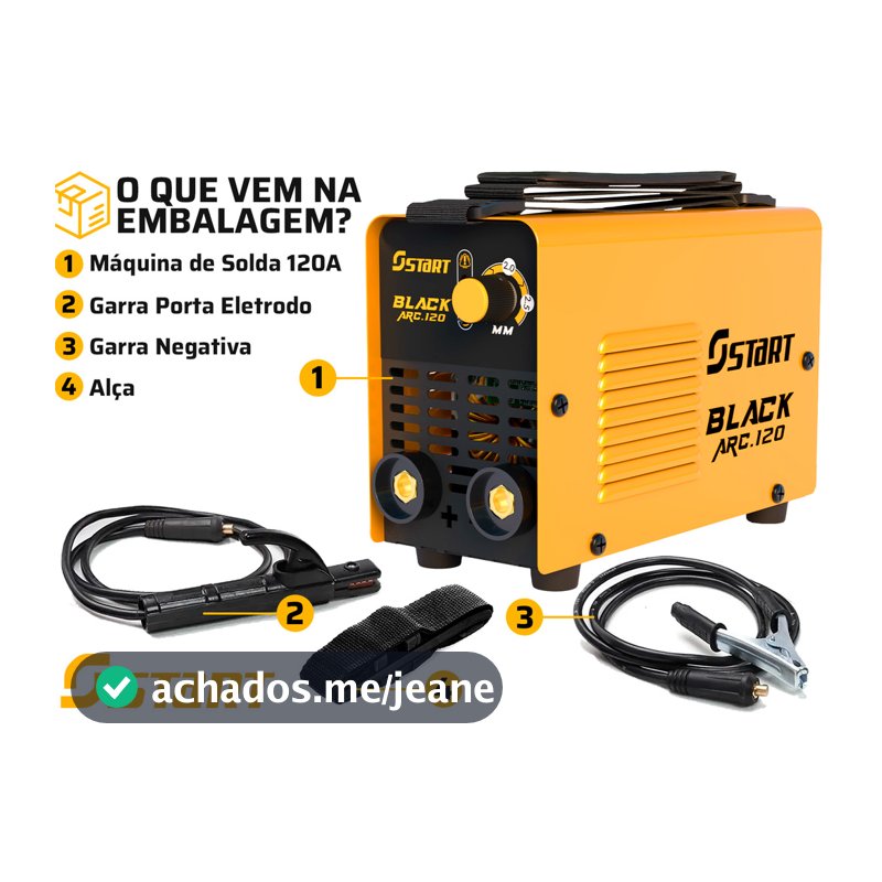Máquina De Solda Inversora Tig Serralheiro Mma Eletrodo 220v
