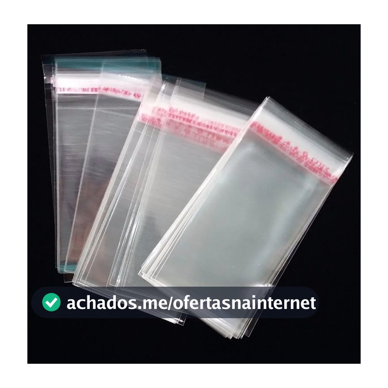 100 Saco Adesivado / Saquinhos transparente 4x4 | 6x7 | 6,5x9| 7x7| 7x10| 7x12| 8x15| 5x8| 7,5x13|