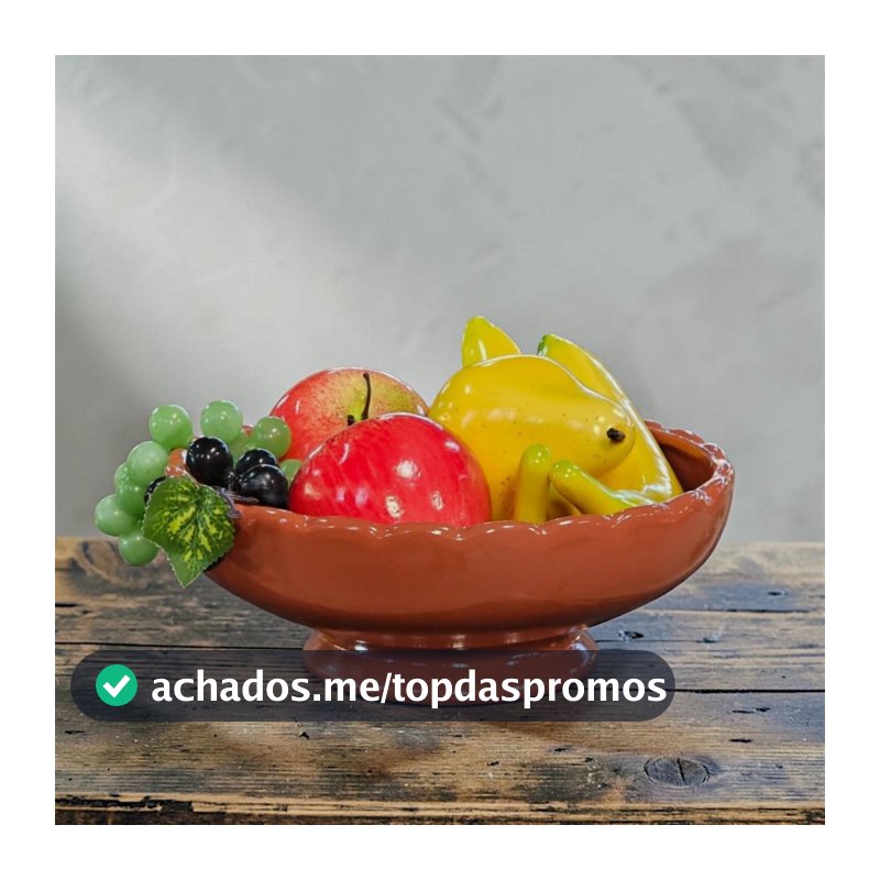 Fruteira Renda Feita em Cerâmica Decoração de Mesa Cozinha e Suporte de Frutas