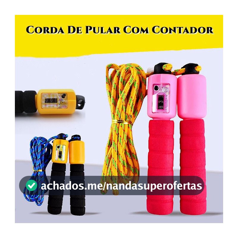 Corda De Pular Com Contador Exercicio Ajustável