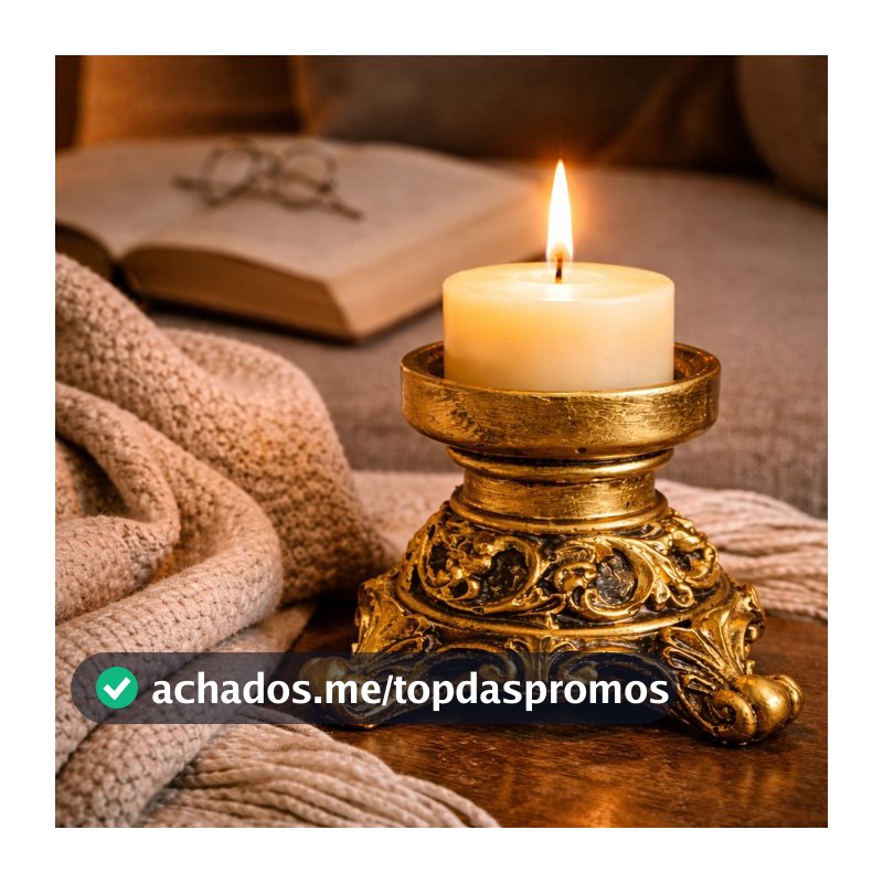 Castiçal Porta Vela Decorativo Luxuoso Mesa Posta Decoração FEITO NO BR