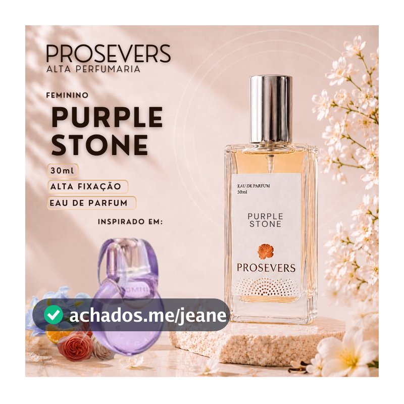 Perfume Feminino Purple Stone - Eau de Parfum Contratipo Inspirado Amethyste