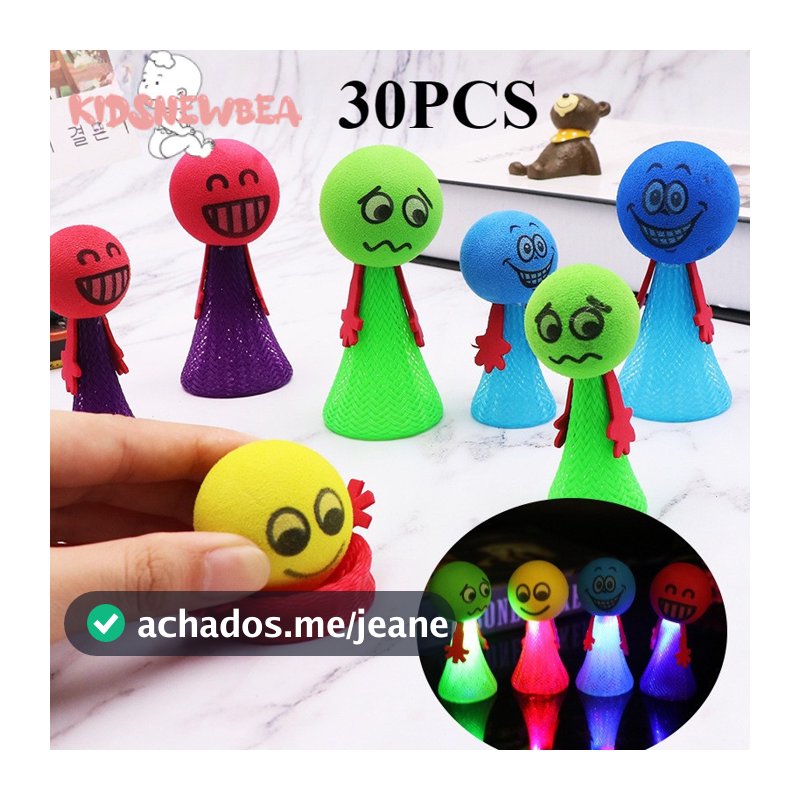30pcs KidsNewbea Brinquedo Luminosas Saltitantes Homem Elfo Crianças Presente de Festa de Aniversário