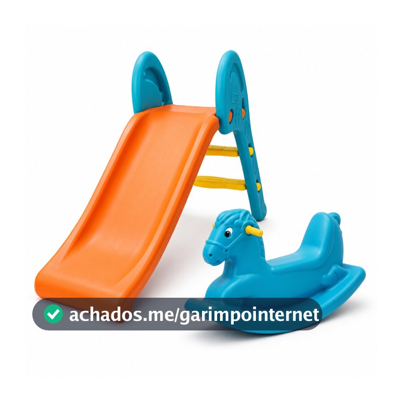 Kit Gangorra 30kg Upa Upa Infantil + Escorregador 25kg Brinquedo Infantil