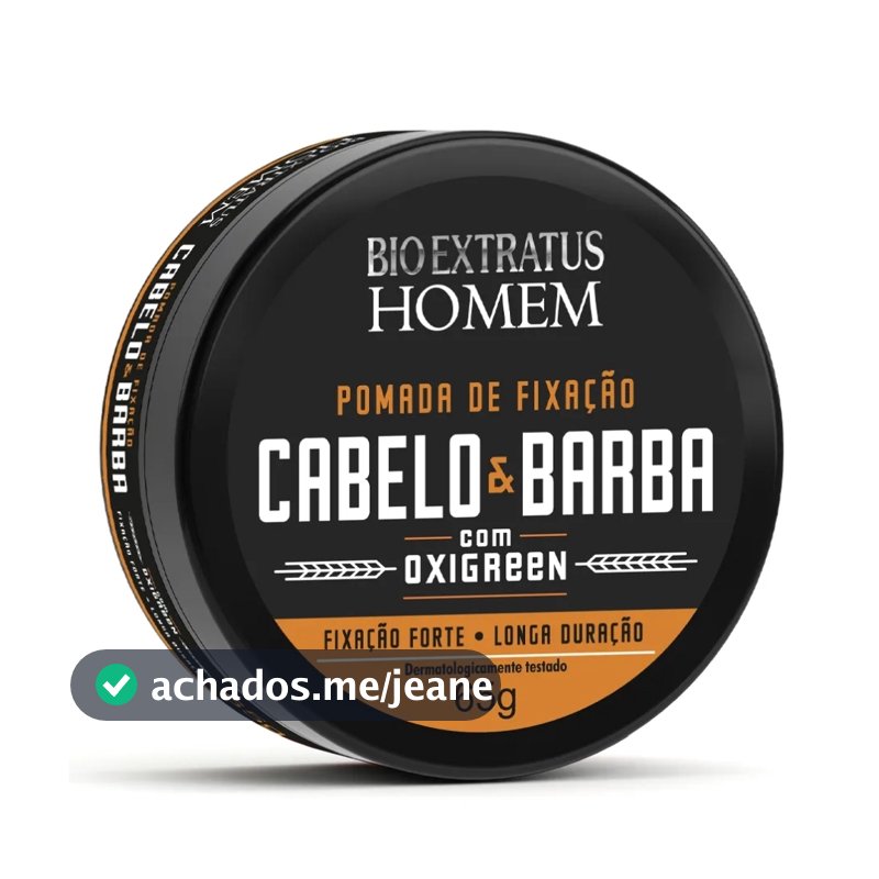 Bio Extratus Pomada de Fixação Cabelo e Barba Homem - Fixação Forte 65Gr