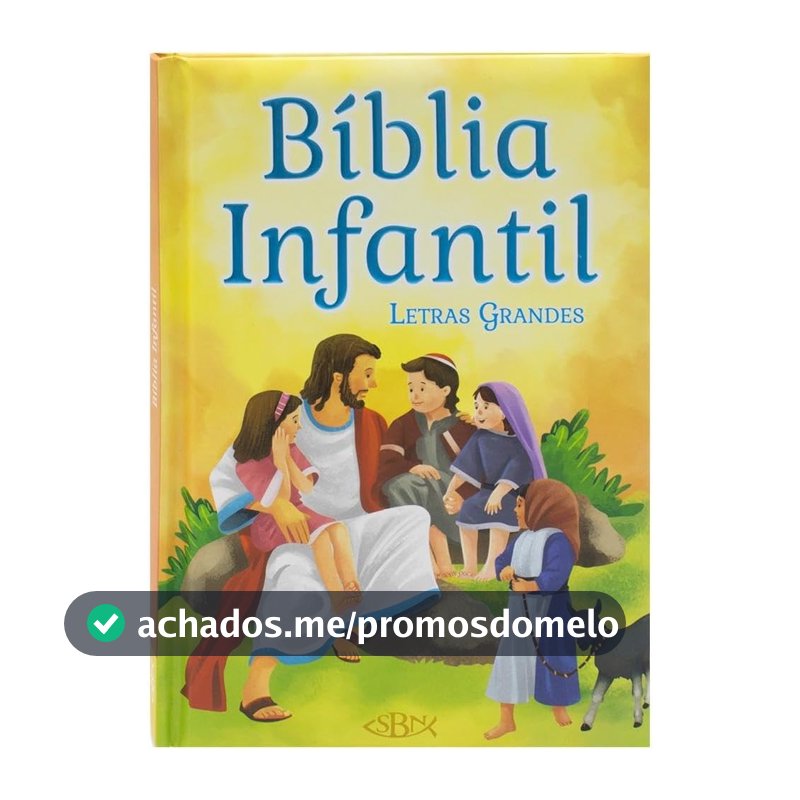 Bíblia Infantil Com Ilustrações e Letras Grandes | Bíblia Para Crianças | Capa Dura Almofadada