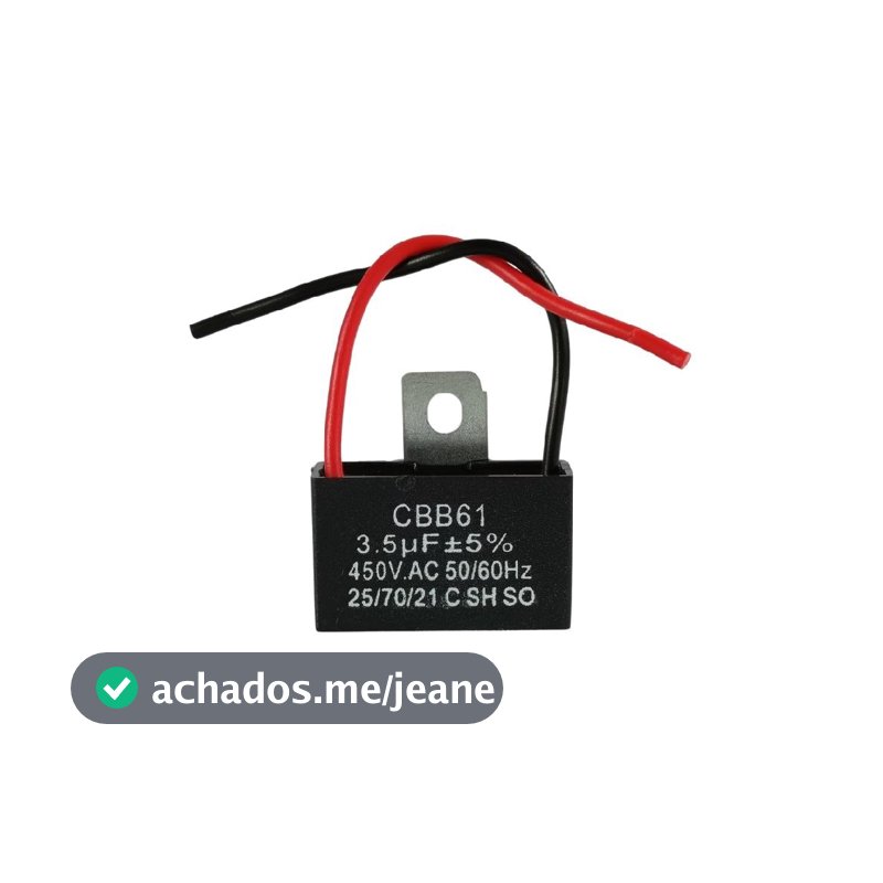 CAPACITOR QUADRADO 3,5UF X 450 VAC