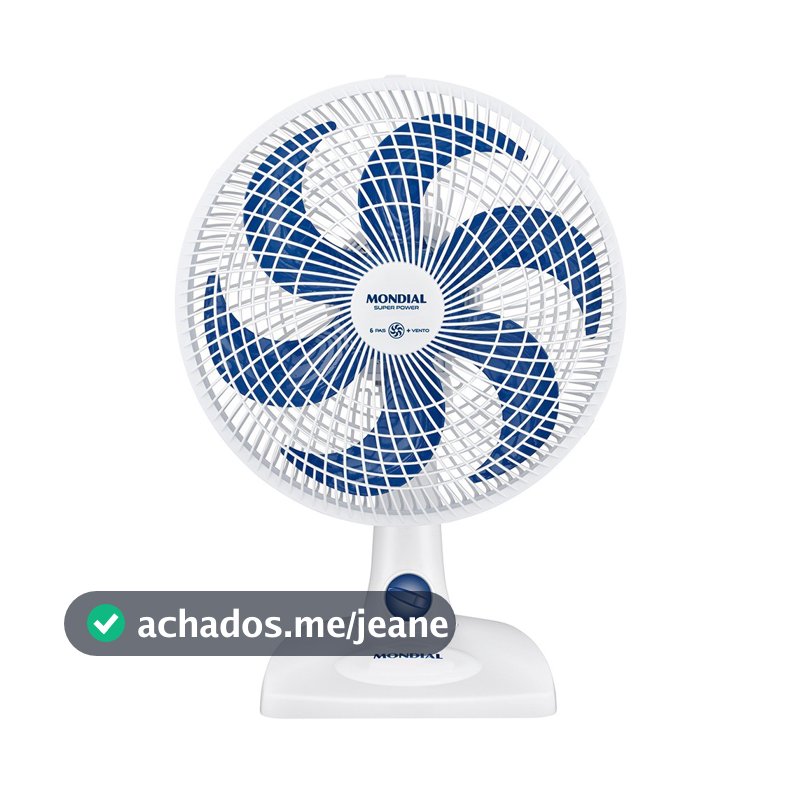 Ventilador de mesa 30cm 6 pás 3 velocidades VSP-30-W