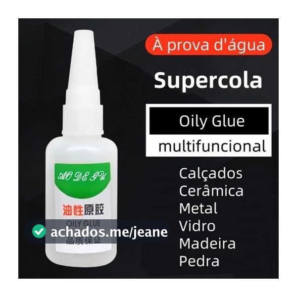 50g Adesivo À Base De Óleo De Alta Viscosidade – Cola Multiuso Forte Para Sapatos , Plásticos , Madeira E Metal