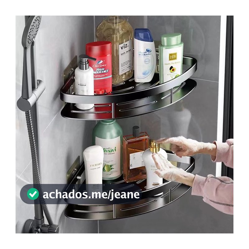 Suporte De Shampoo Organizador Metal Prateleiras De Banheiro Cozinha NA PAREDE