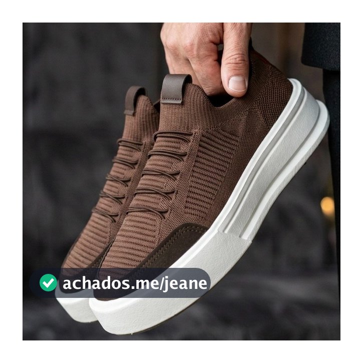 Tênis Sapatênis Masculino Knit Confortável Respirável Estilso Fácil de Calçar Resistente para o Dia a Dia