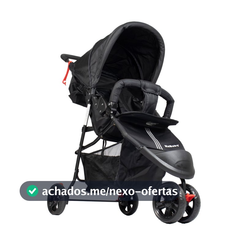 Carrinho De Bebê EasyGo Com Cesto 3 Rodas Passeio Até 15kgs - KaBaby