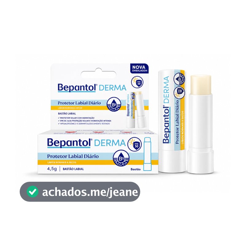 Bepantol Derma Protetor Labial fps 50 4,5g Bepantol Labial