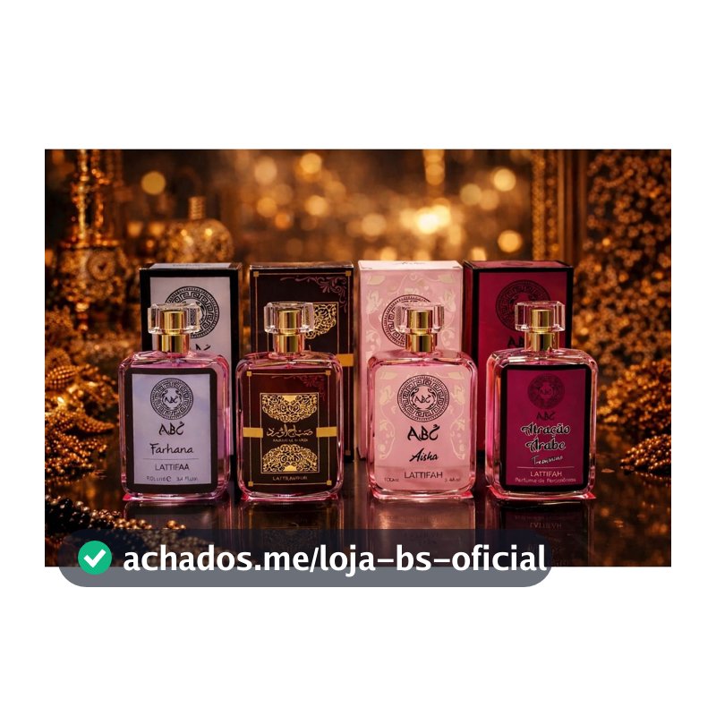 Kit 04 Perfumes Femininos Árabes 100 Ml Importados