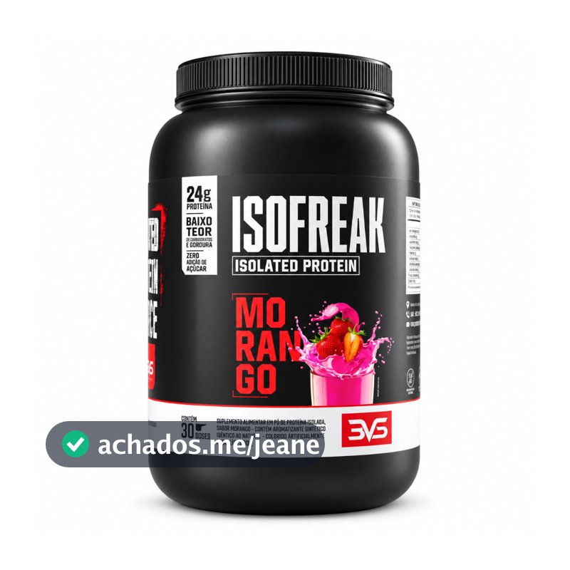 Whey Isolado Isofreak Fórmula Avançada Com 25g De Proteína Por Dose - 900g - 3VS Nutrition