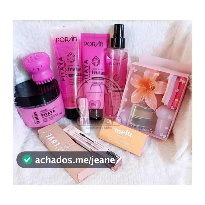 Kit Box Presente Cuidados Diários Corpo e Rosto Porán Kit c/ 10 itens