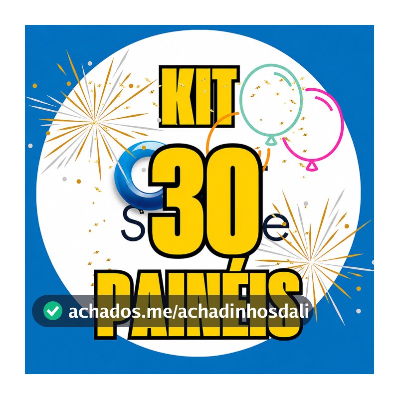 Kit 30 Painéis Redondos 50x50 cm Tecido Sublimado - Escolha Seu Tema