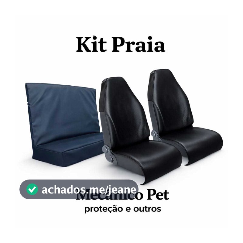 Capa Protetora Impermeável Banco Carro Pet Praia Areia Agua Sujeira Conservar  Kit 3 Capas Couro
