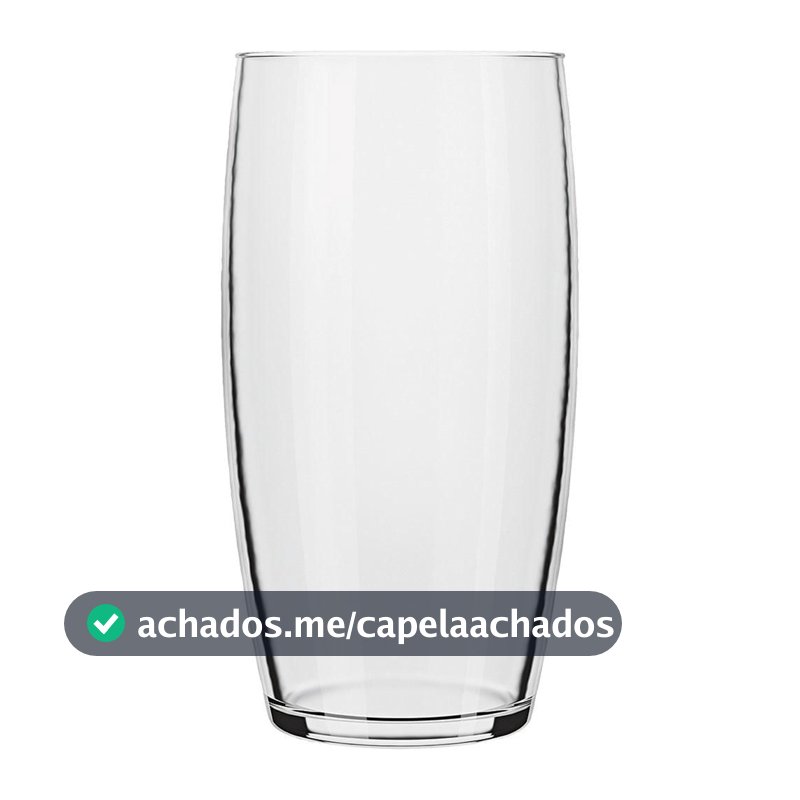 Conjunto 6 Copos Nadir Oca Long Drink de Vidro Liso 300ml