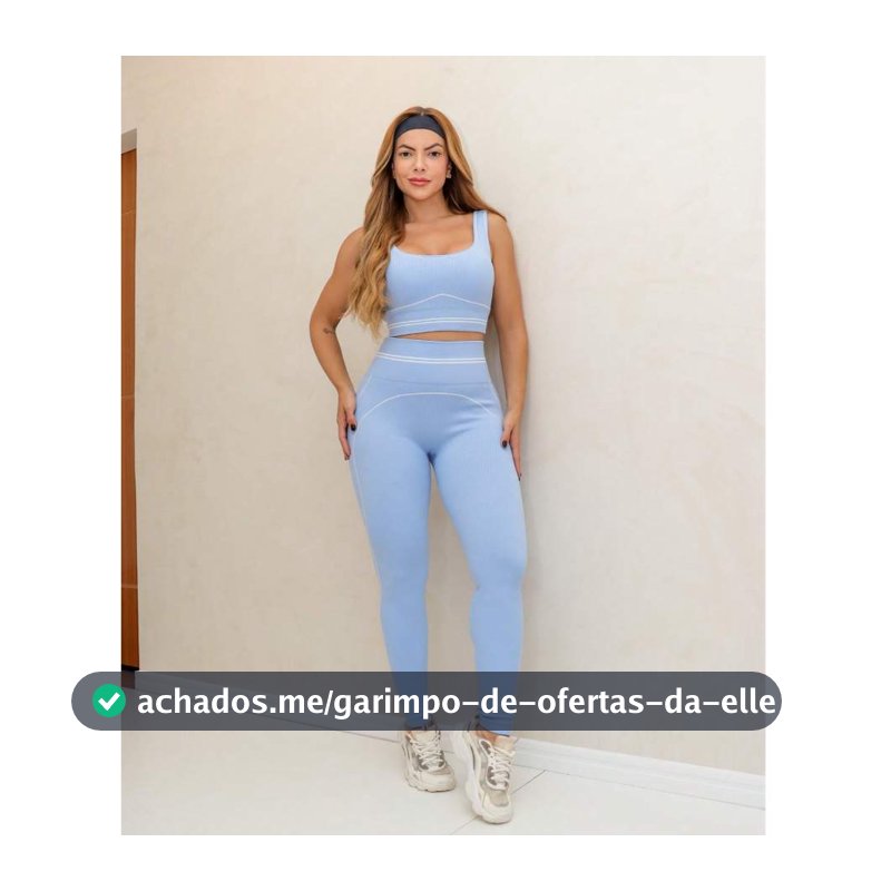 Conjunto Fitness Feminino Canelado Premium com Bojo Legging Cintura Alta Academia 3RD SD1862