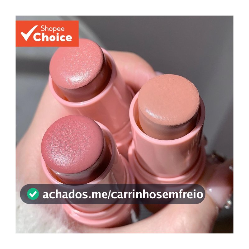 Blush em Bastão Cremoso, Efeito Matte, Para Maquiagem Natural e Longa Duração