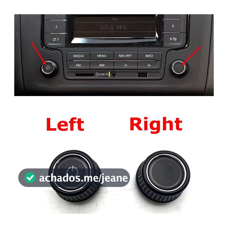 1pç Para Volkswagen Novo Jetta CD Touran Botão De Rádio Bora LaVida Interruptor De Volume Do Carro Player