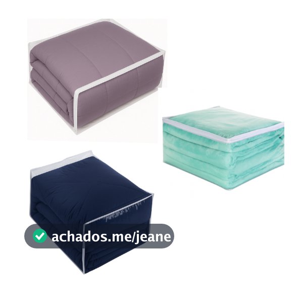 Kit 3 Saco Organizador Multiuso P M G Embalagem Pvc Ziper