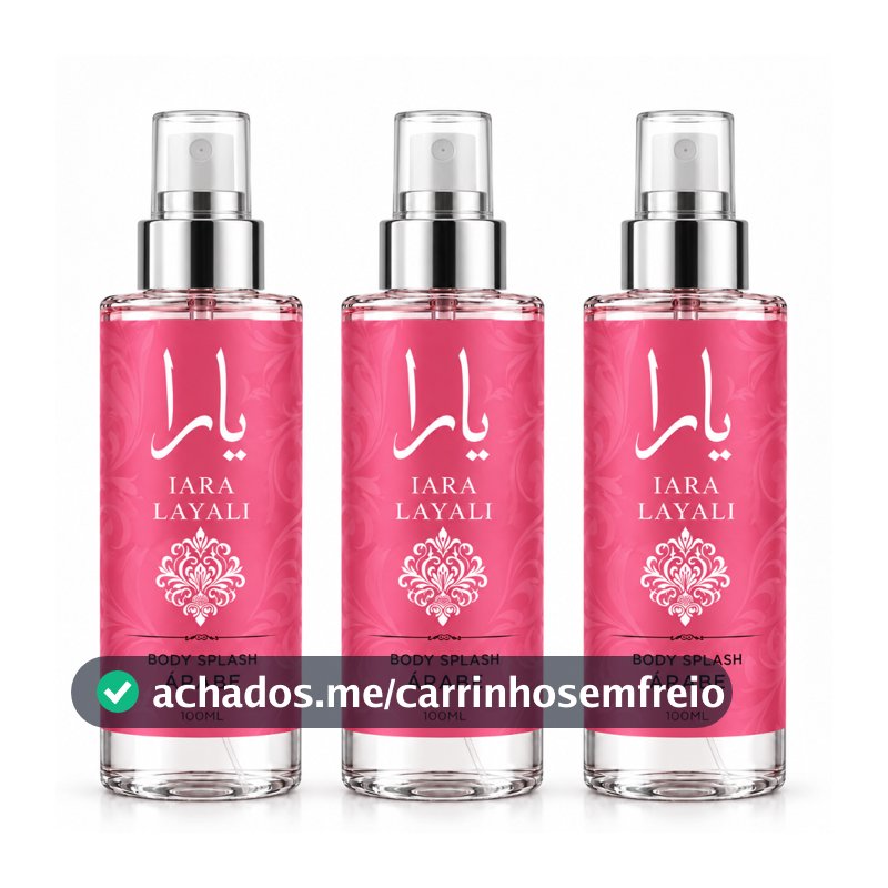 Body Splash Árabe Iara Layali Feminino 100ml | Perfume Oriental Feminino • Fragrância Luxuosa • Alta Fixação