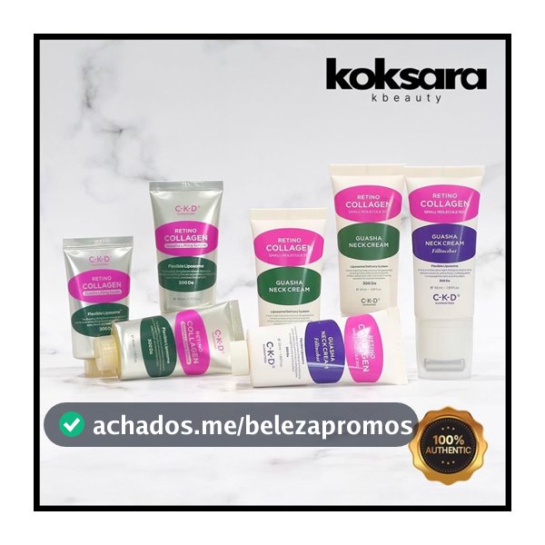 Ckd Retino Collagen Low Molecer 300 Guasha Neck Cream/Peel Talk Shot 50ml , Serum 30ml , 40ml (original E Recarga)