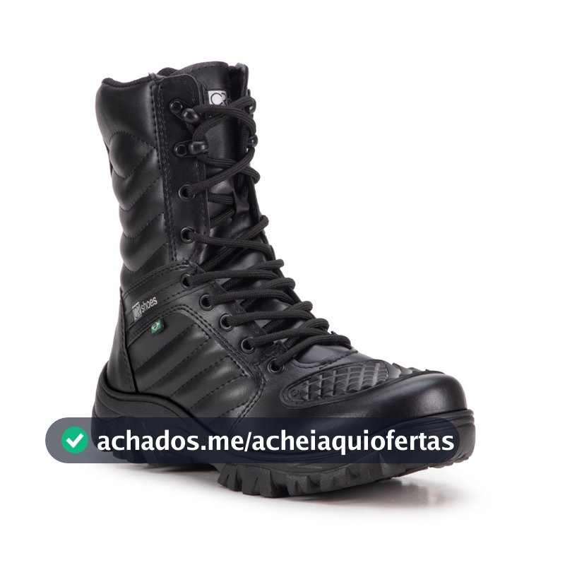 Bota Coturno Militar Com Palmilha Em Gel Crshoes 8019