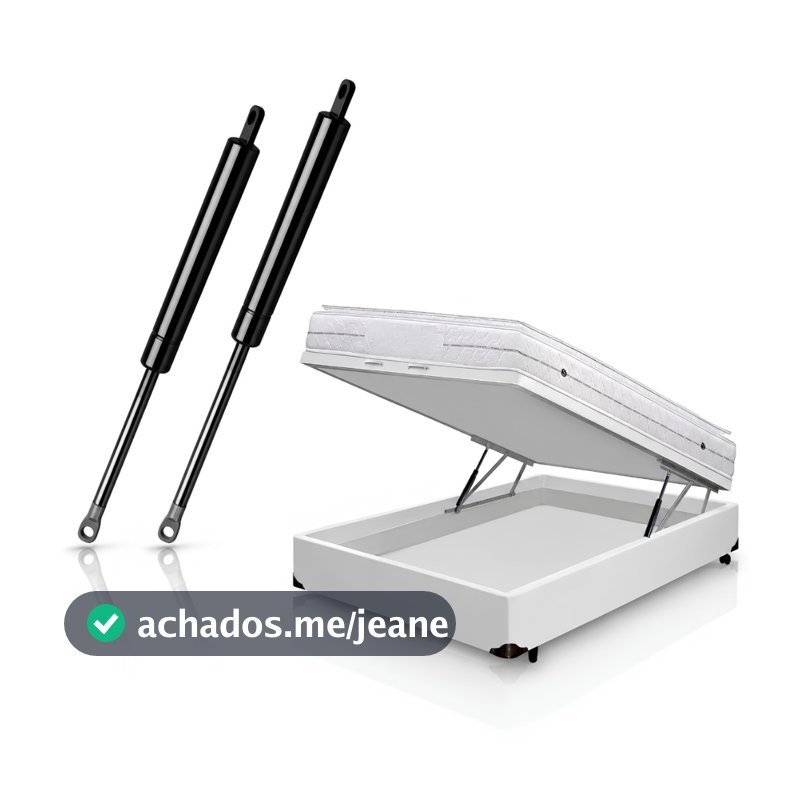 Par Amortecedor a Gás Para Cama Box Baú 1000n 100kgf MG20181 Pistão a Gás Cama Box Baú Casal