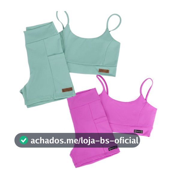 Kit 2 Conjunto Academia Poliamida UV Zero Transparencia
