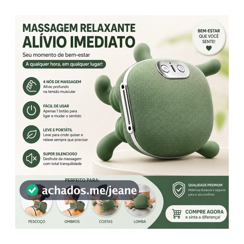massegeador de pescoço 8 pontos aquecimento relaxamento tensão ombro mãos massagem alívio