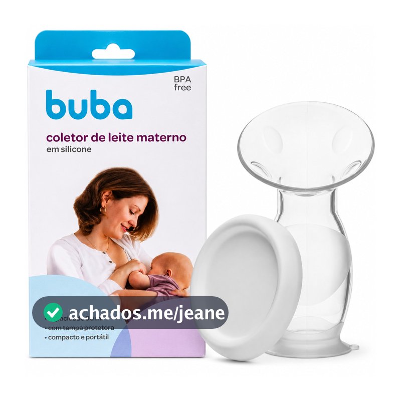 Coletor De Leite Materno Buba Silicone Ventosa Amamentação Infantil Maternidade Aleitamento Bebê