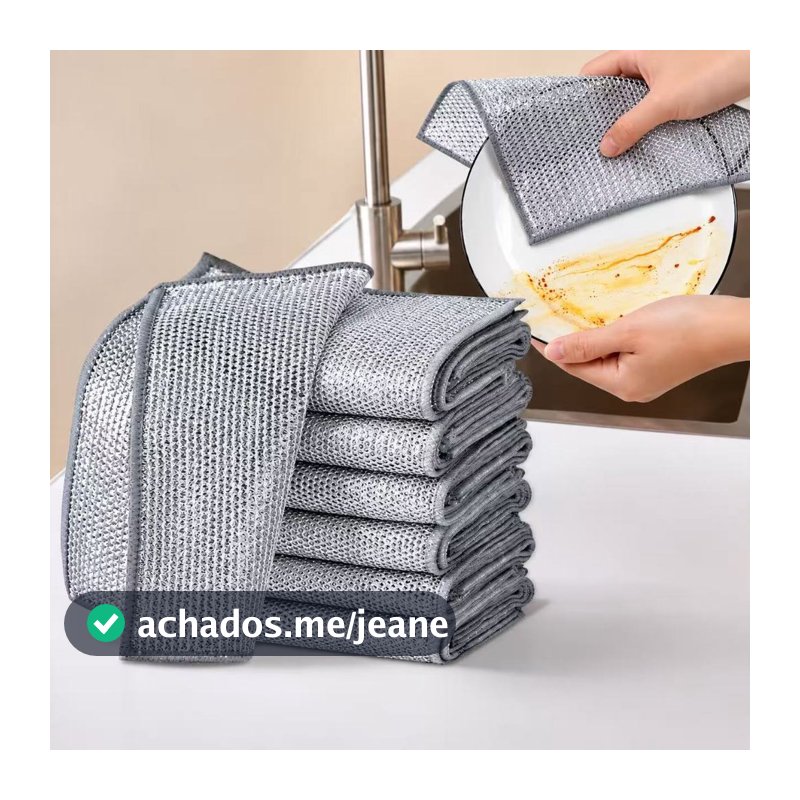 3/6/15/24 Panos De Limpeza Aço Premium Reutilizável Área Panela Fogão Toalha Louça