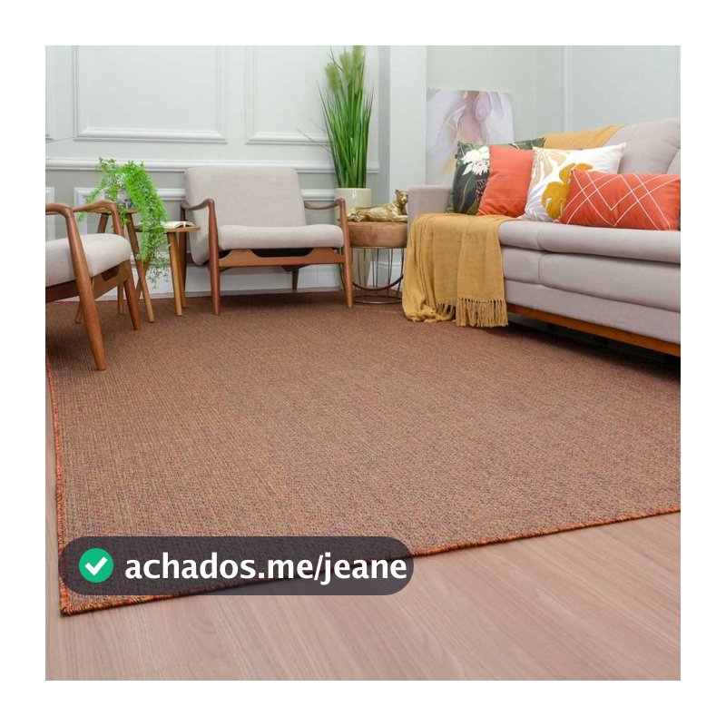 Tapete Sisal Sintético Premium Moderno Antiderrapante Grande Resistente Fácil Limpeza Sala Quarto Escritório Decorativo