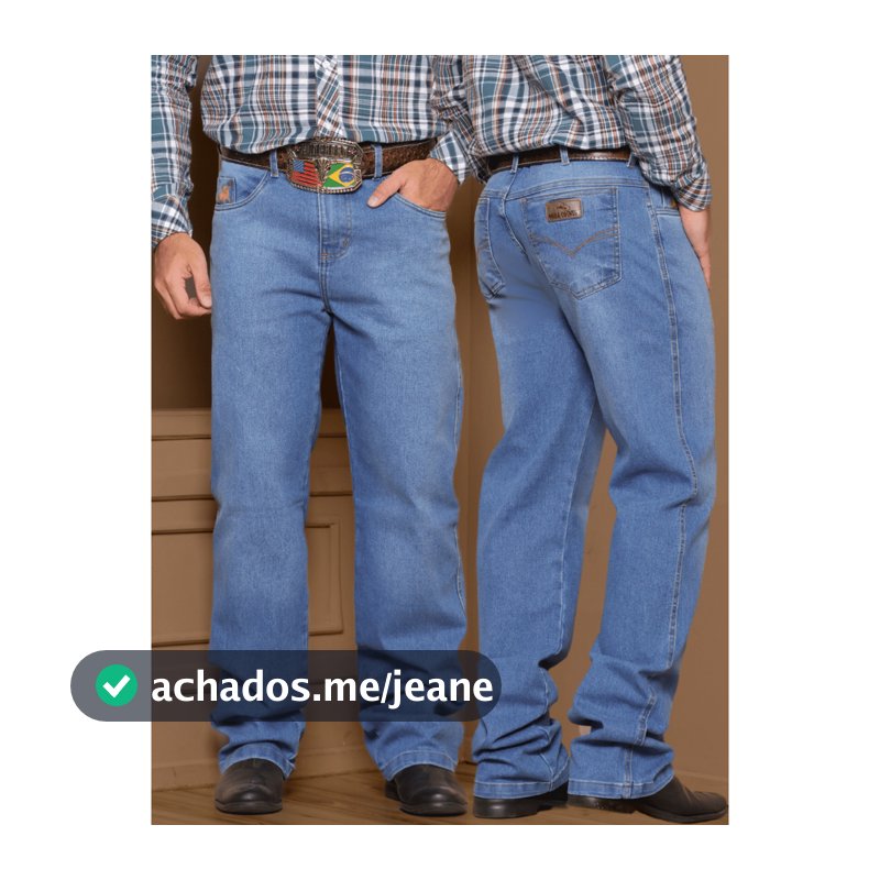 Calça Masculina Jeans Tradicional calca Country Reta Elastano Rodeio Pecuaria Tecido Grosso Calça Jeans Masculino